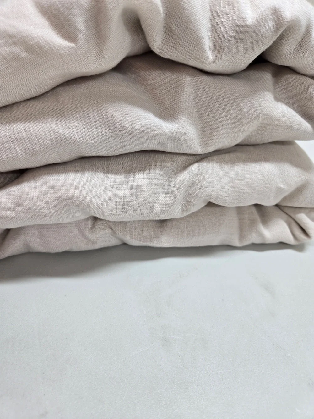 QUINCE European Linen Duvet Cover King/Cal King Sand 9068